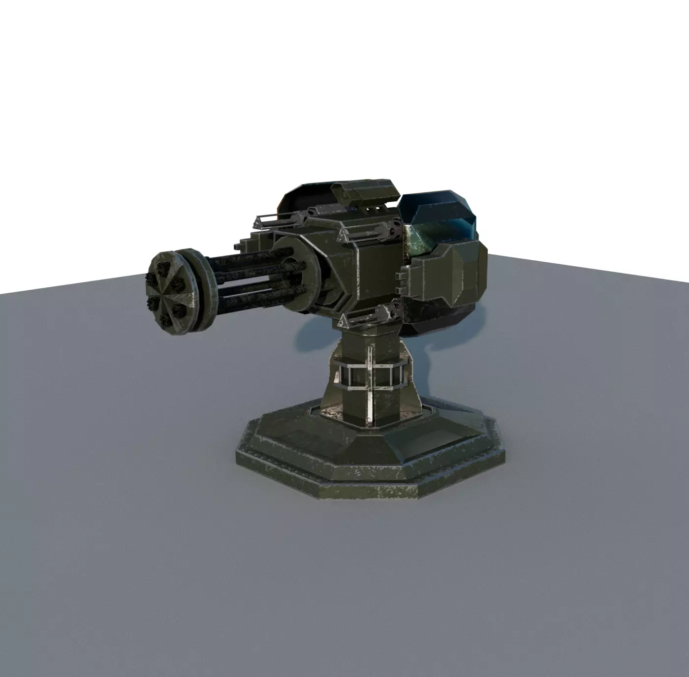 Tower defense Turret for Tower Defense style games 3D model_0
