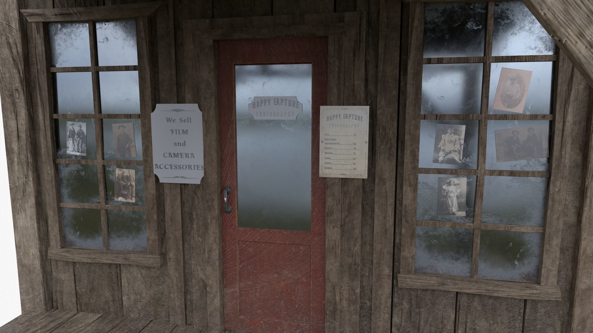 Photography Store Low Poly Low-poly 3D model_5