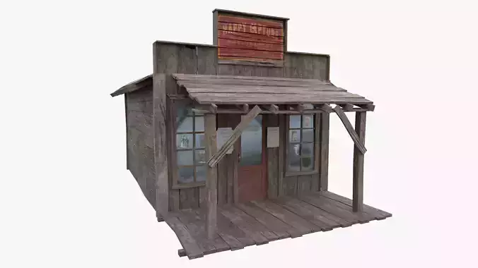 Photography Store Low Poly Low-poly 3D model