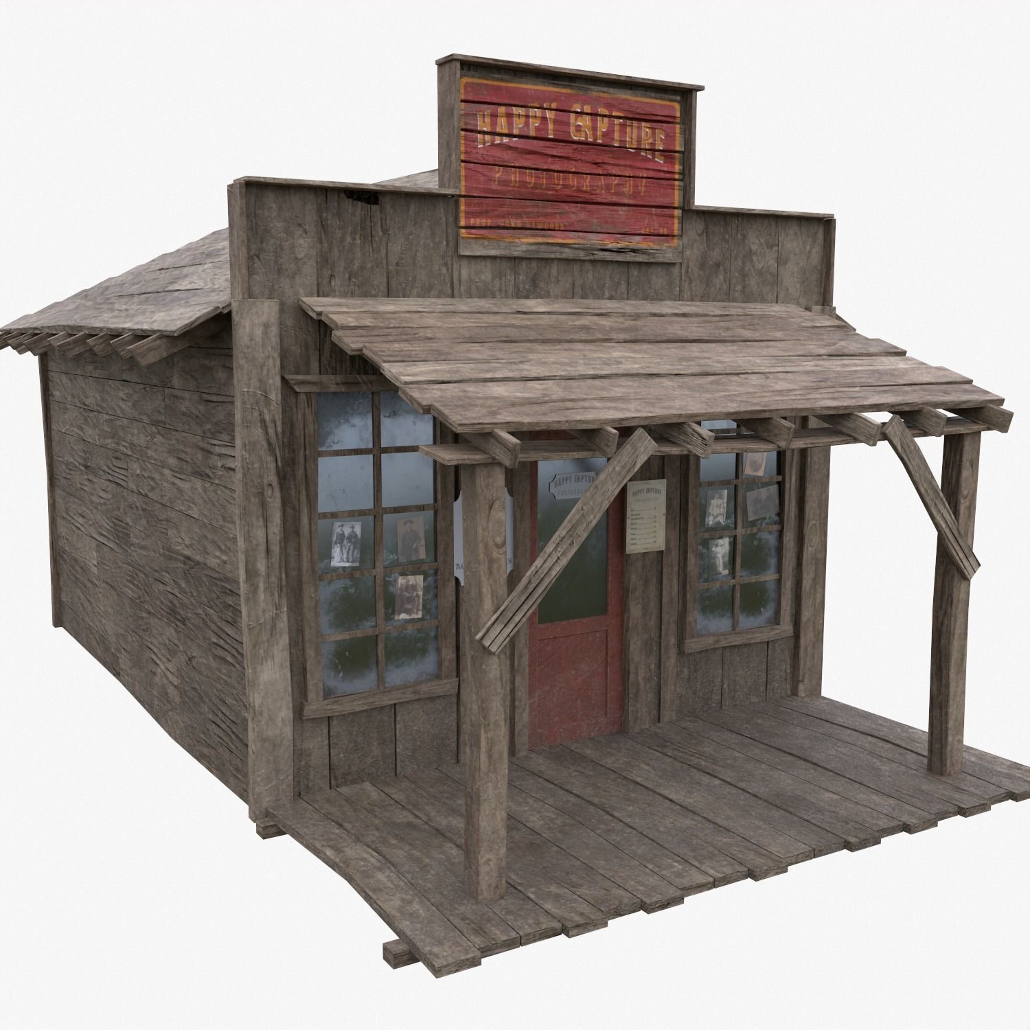 Photography Store Low Poly Low-poly 3D model_8