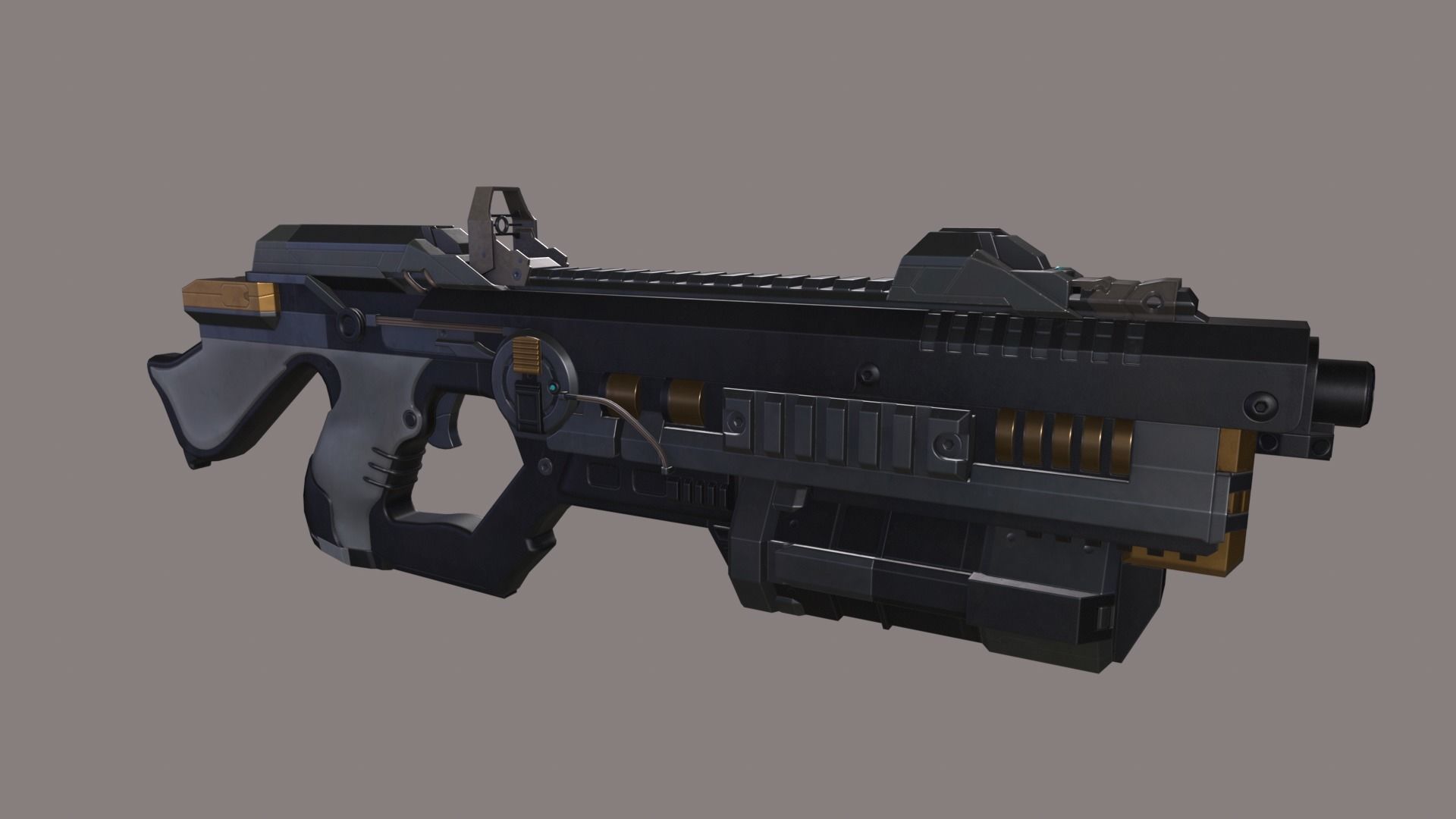 Thunder Guard Low-poly 3D model_3