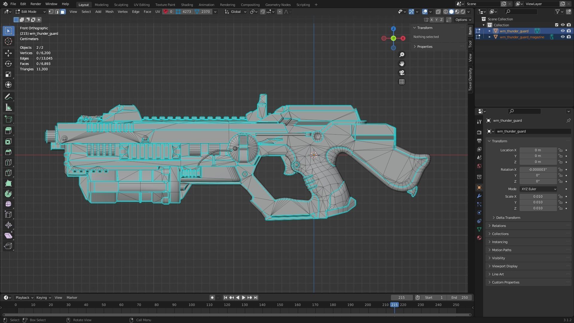 Thunder Guard Low-poly 3D model_9