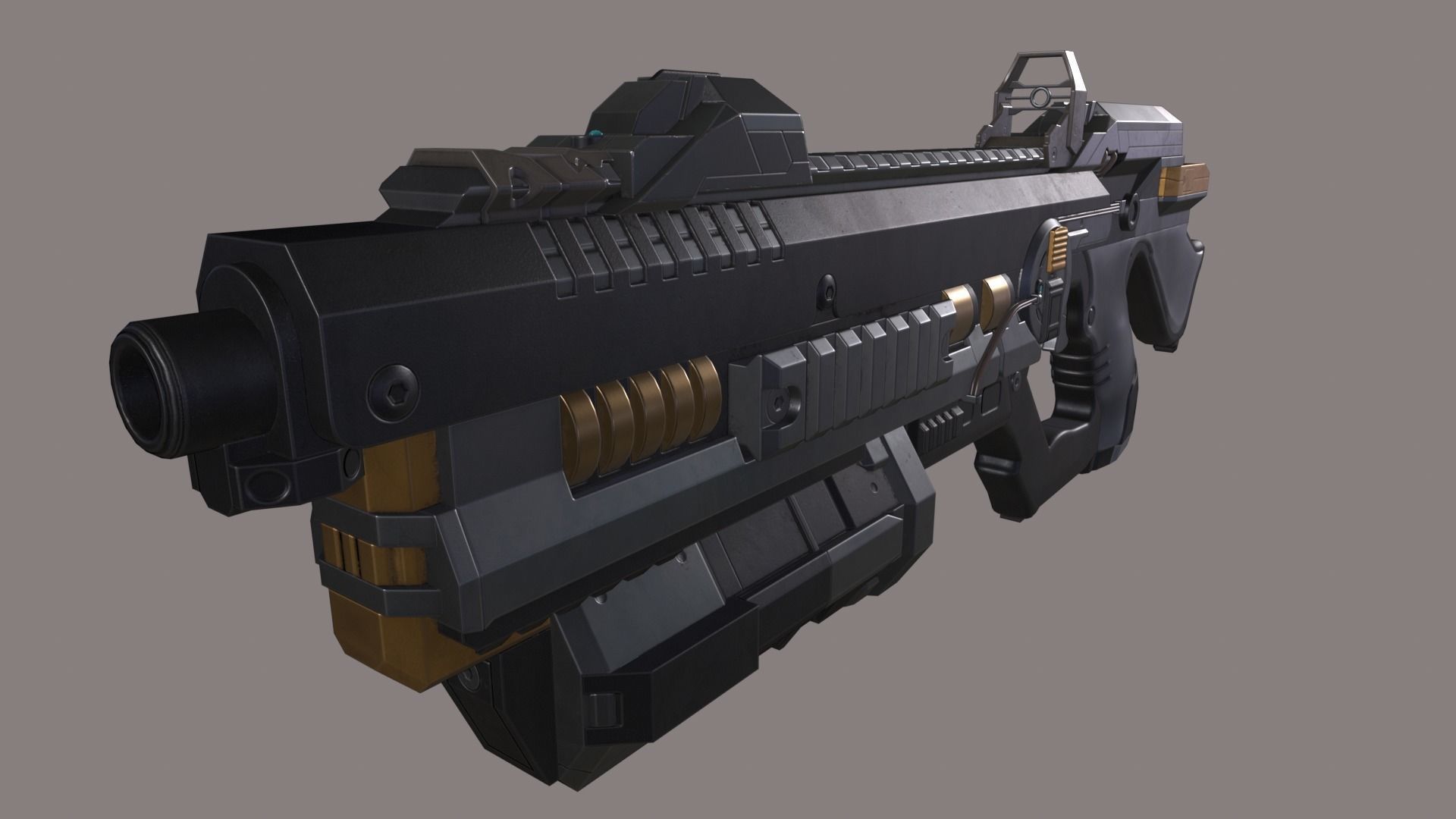 Thunder Guard Low-poly 3D model_4