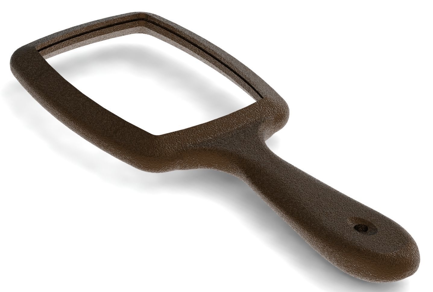 Hollow hair comb bronze with yellow insert 3D print model_21