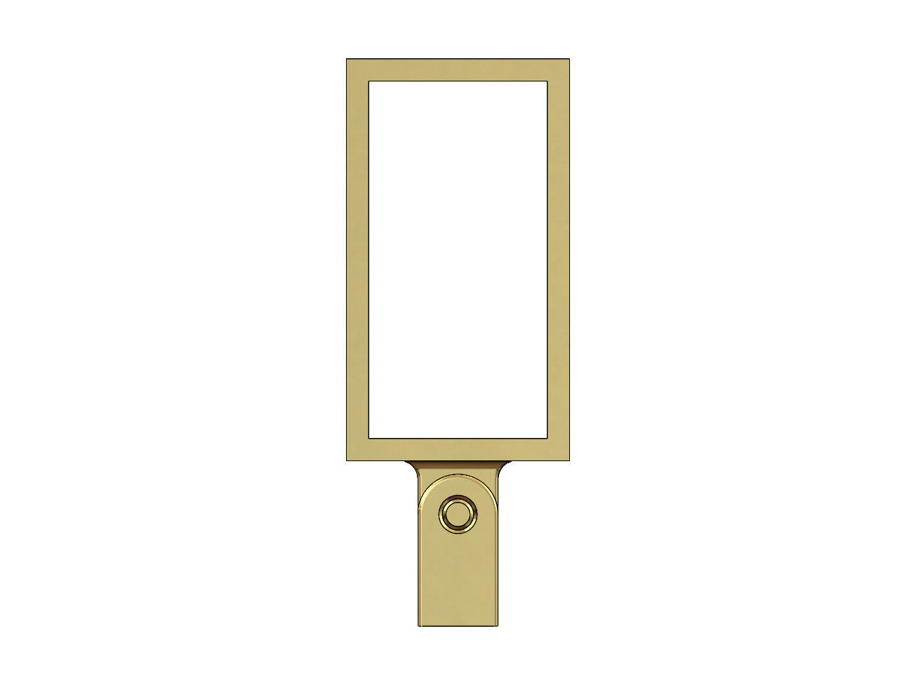 Simple rectangular bail link 20x10mm 3D print model_4