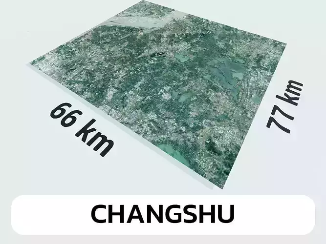 Changshu China City Landscape 3D Model