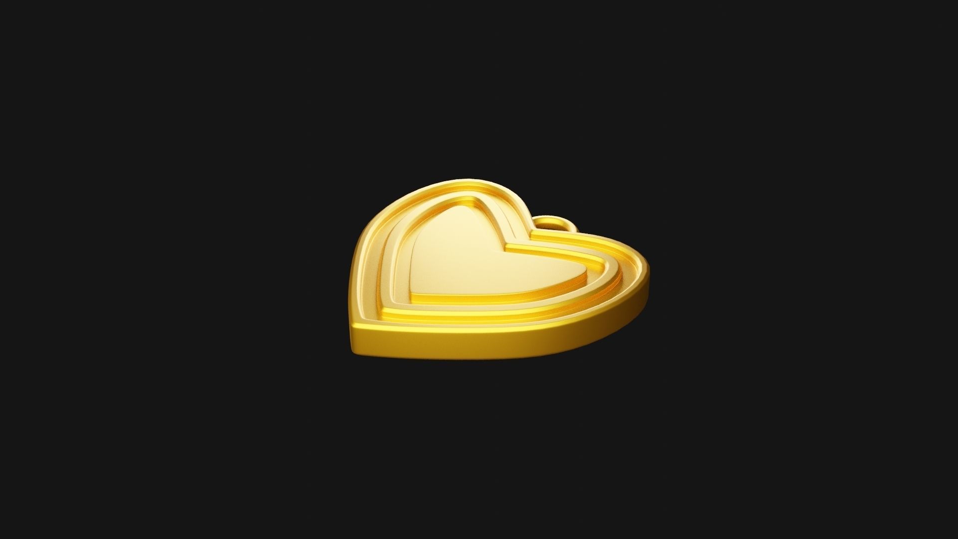 Heart Pendant 3D print model_2