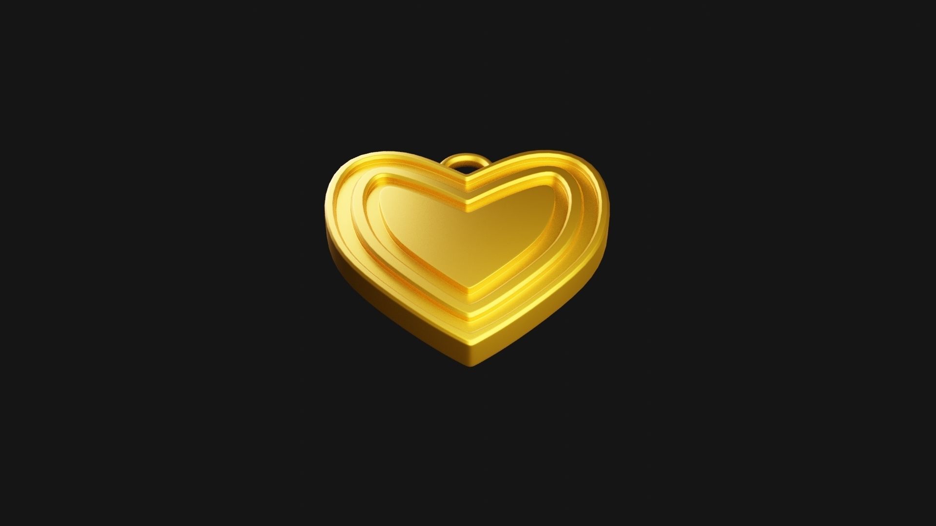 Heart Pendant 3D print model_1