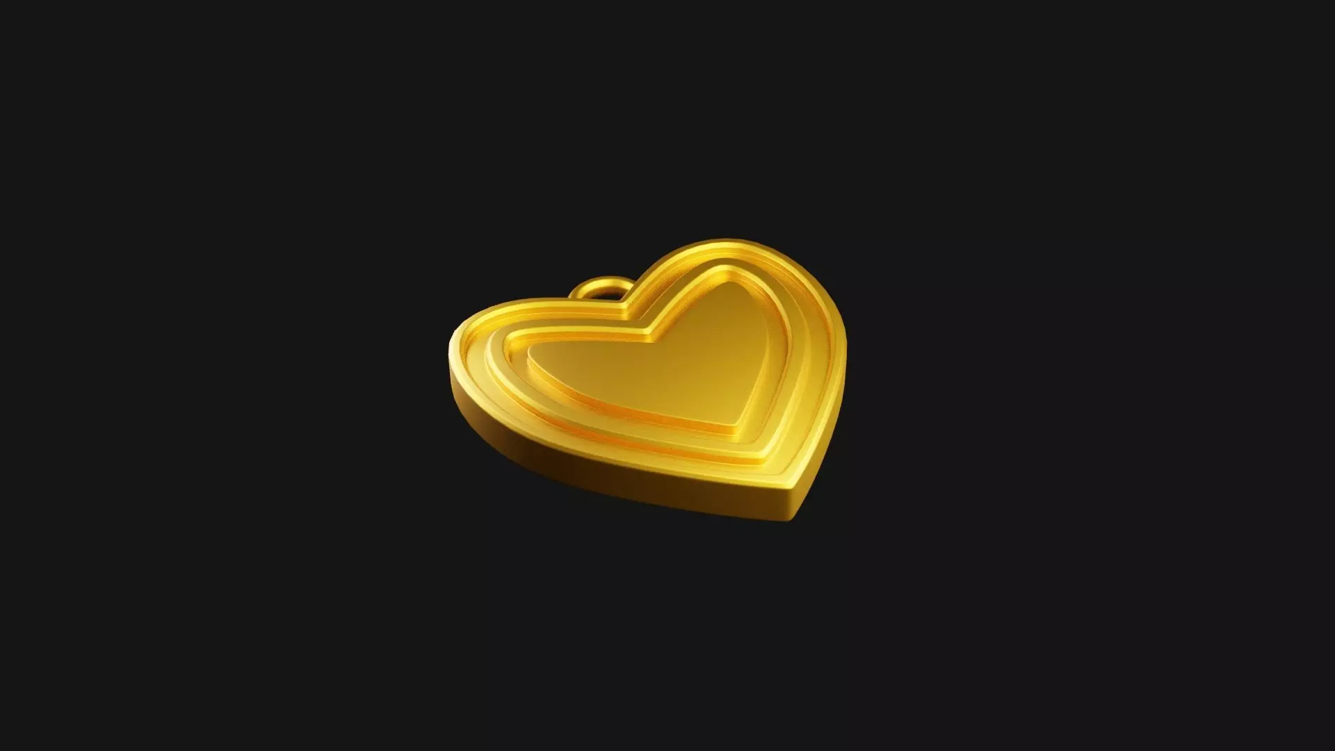Heart Pendant 3D print model_0