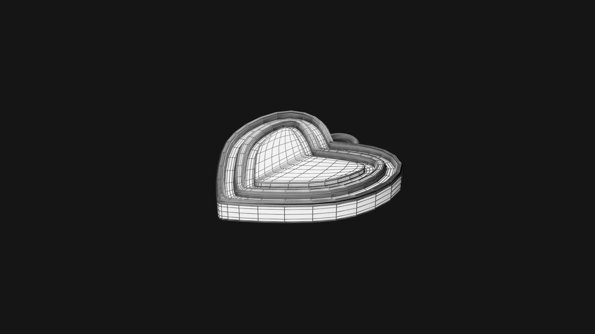 Heart Pendant 3D print model_6