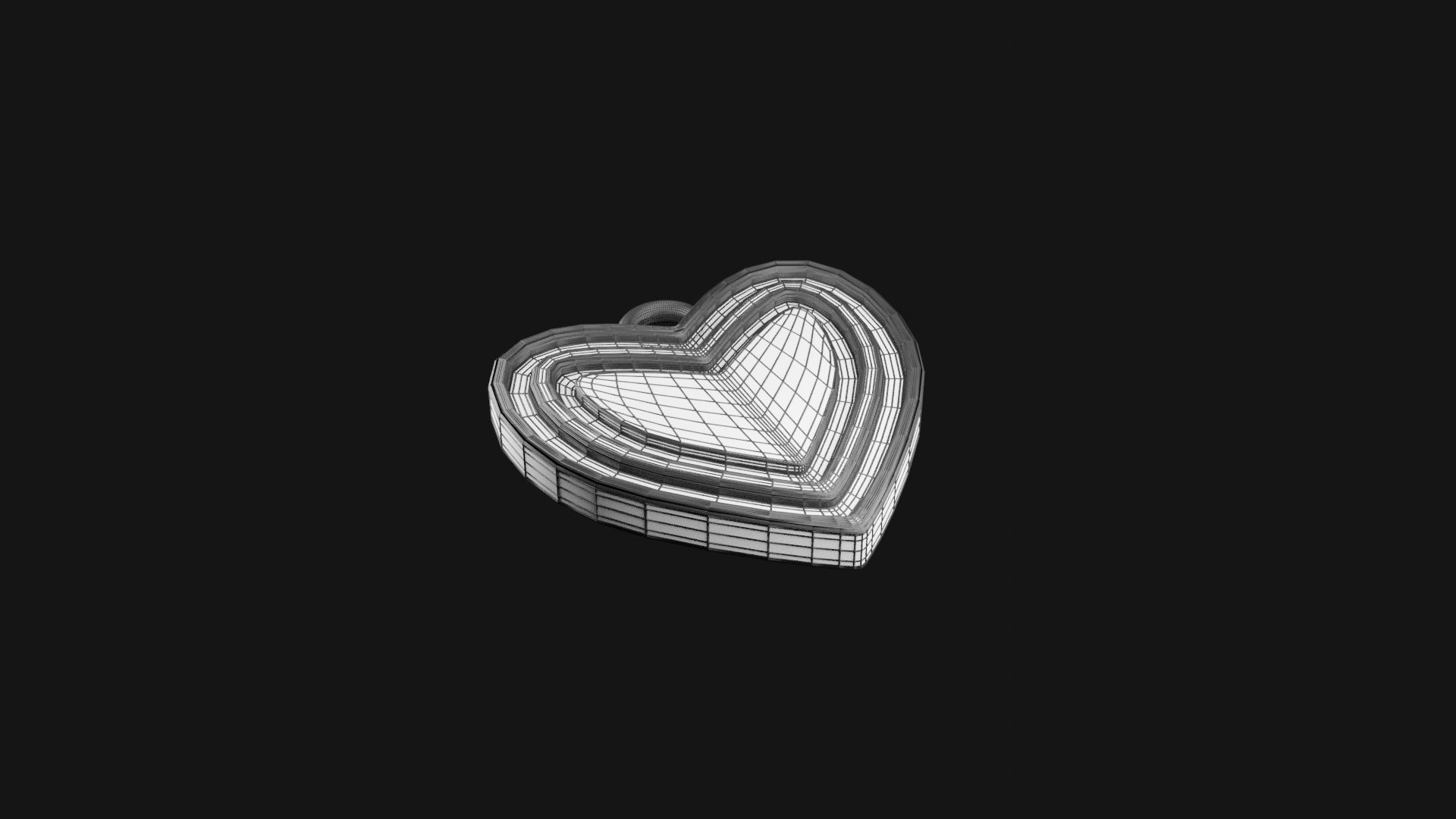 Heart Pendant 3D print model_5