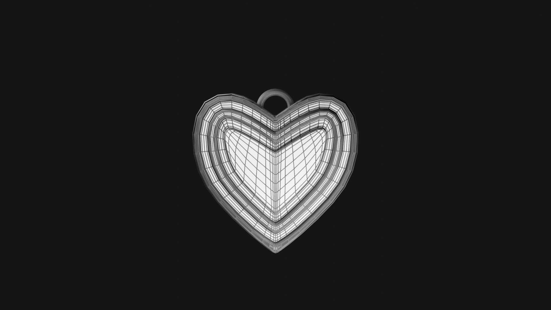 Heart Pendant 3D print model_7