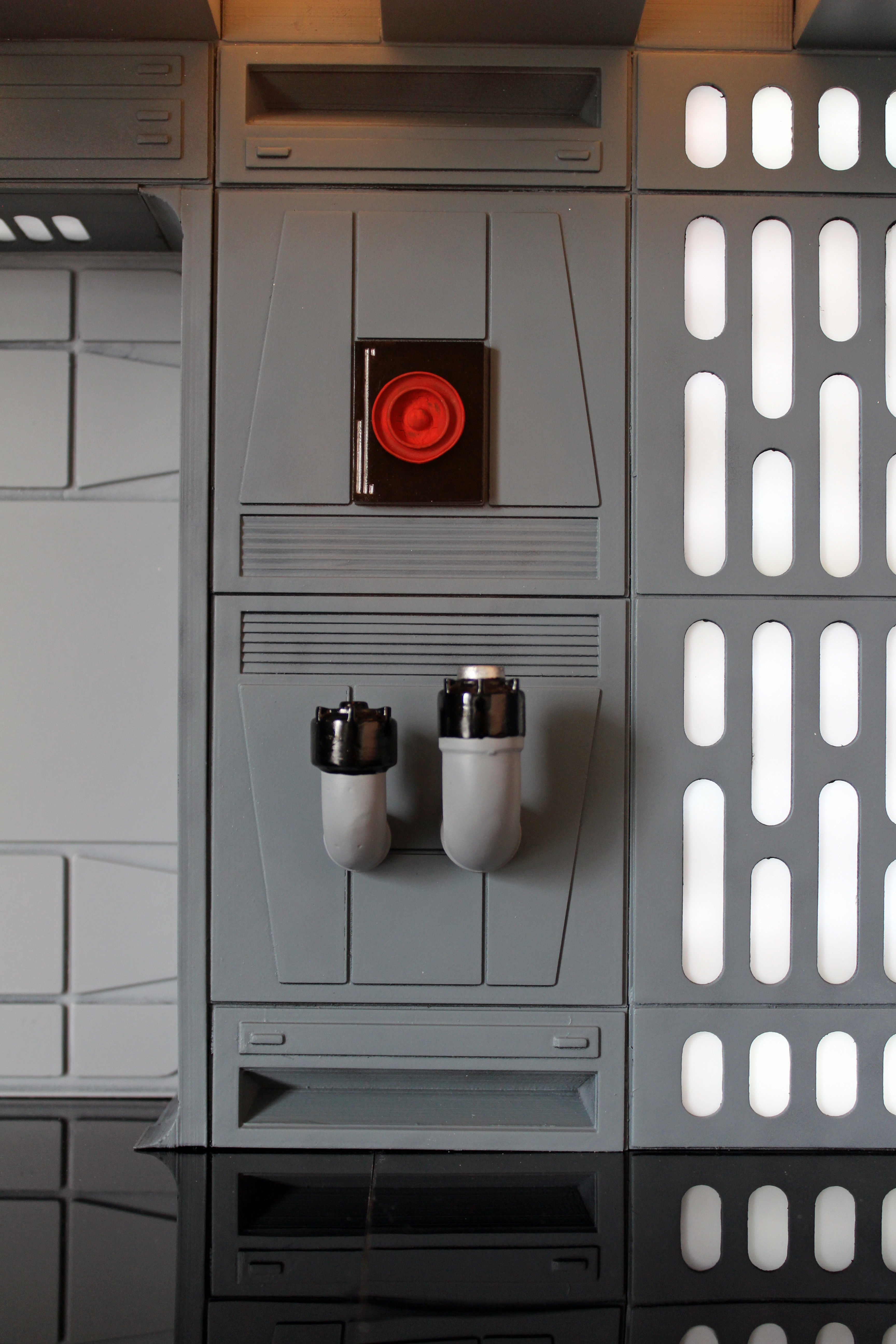 Death Star Wall Panel - B2 - 1-6 scale Hottoys  3D print model_31
