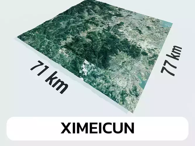 Ximeicun China City Landscape 3D Model