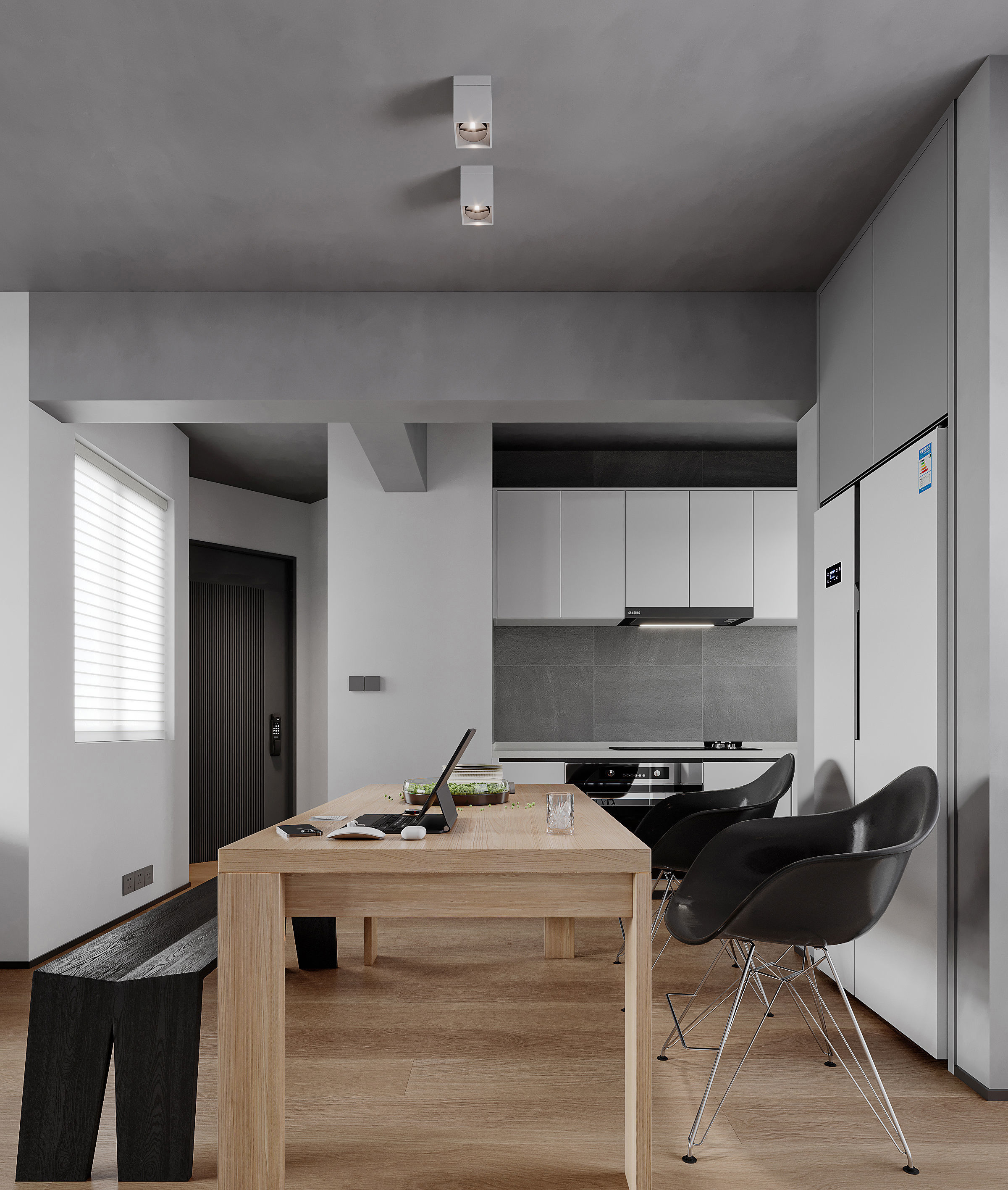 modern public housing interior design 3d model 3D model_7