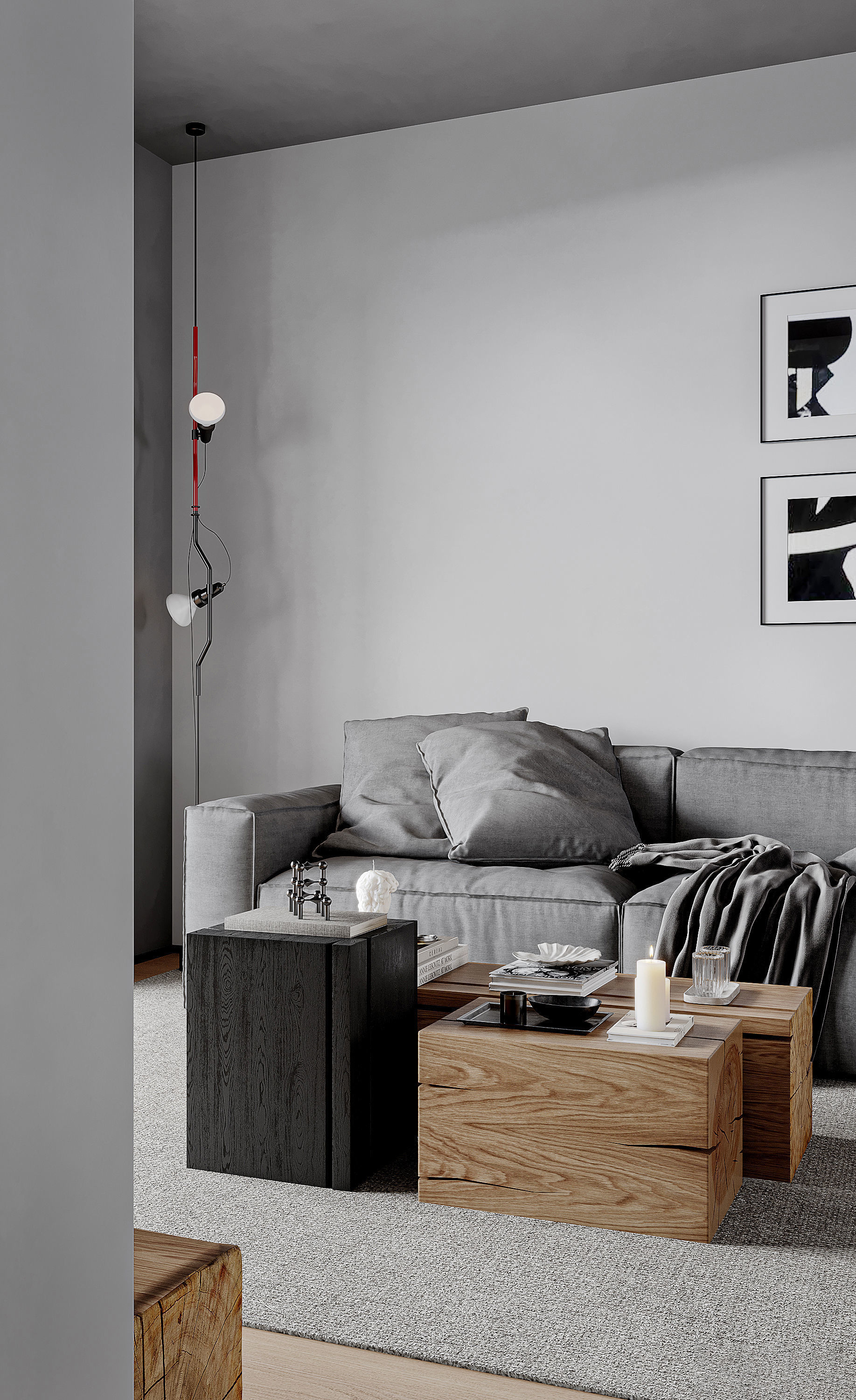 modern public housing interior design 3d model 3D model_5