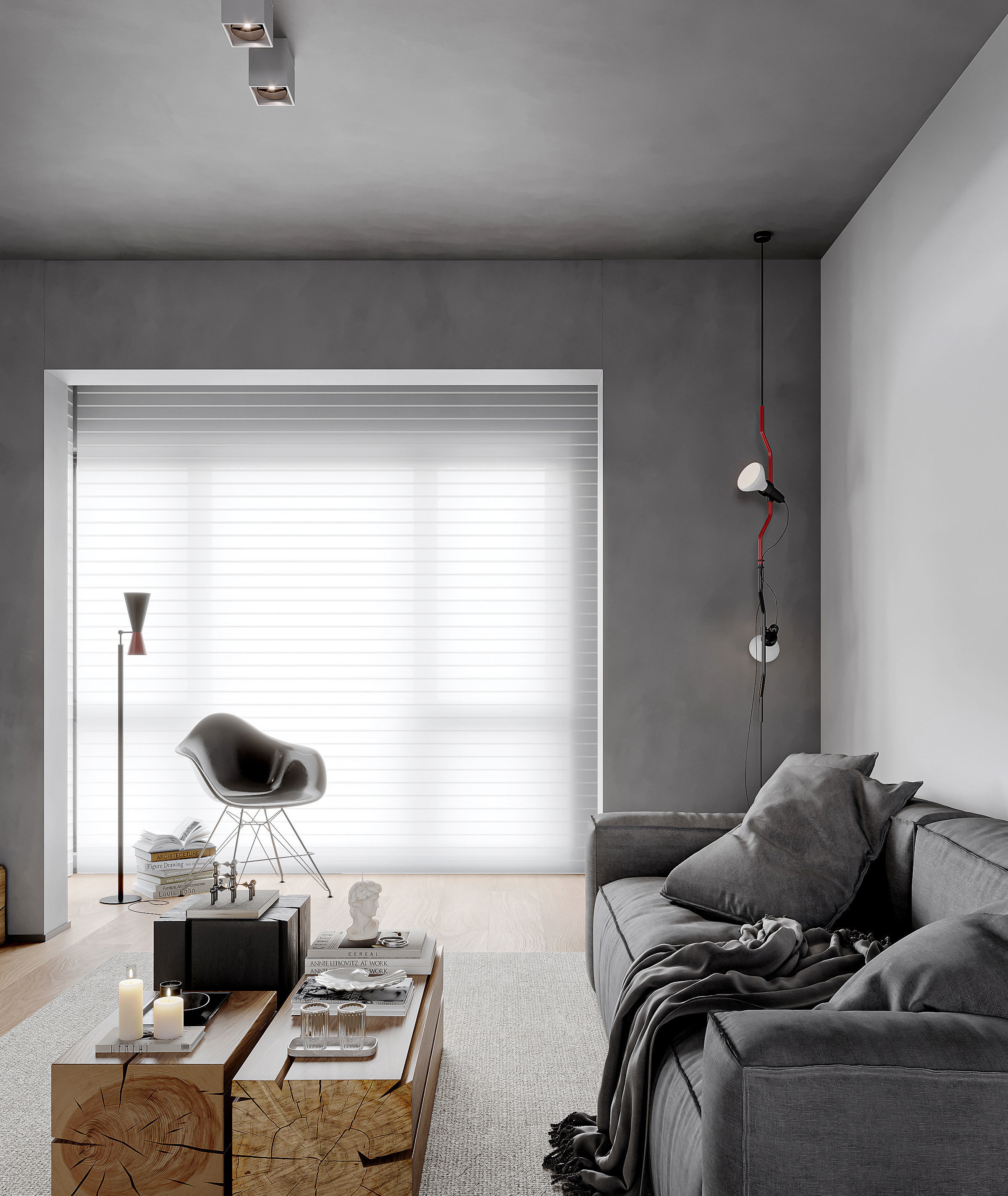 modern public housing interior design 3d model 3D model_8
