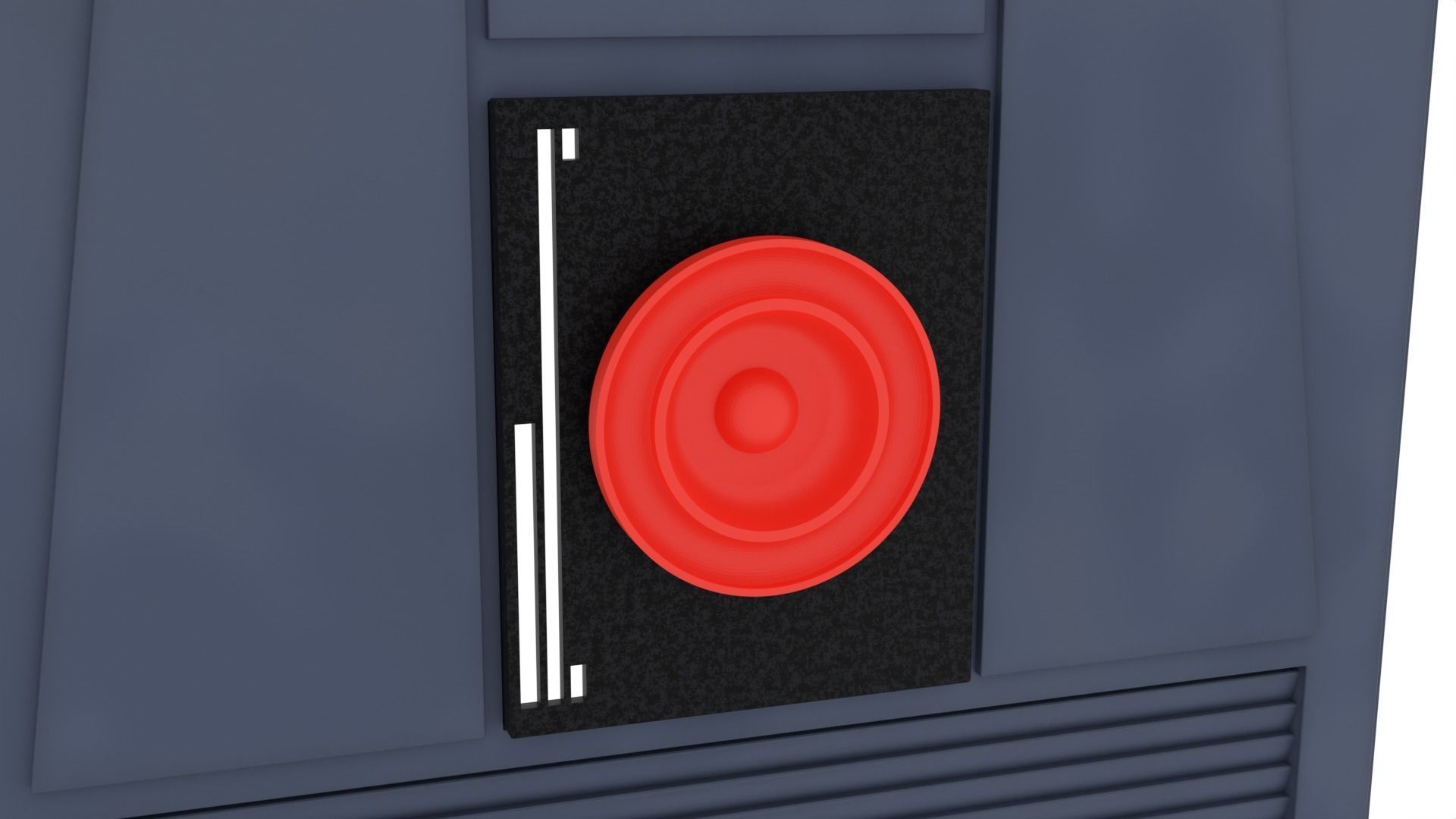 Death Star Wall Panel - B2 - 1-12 scale Blackseries  3D print model_3