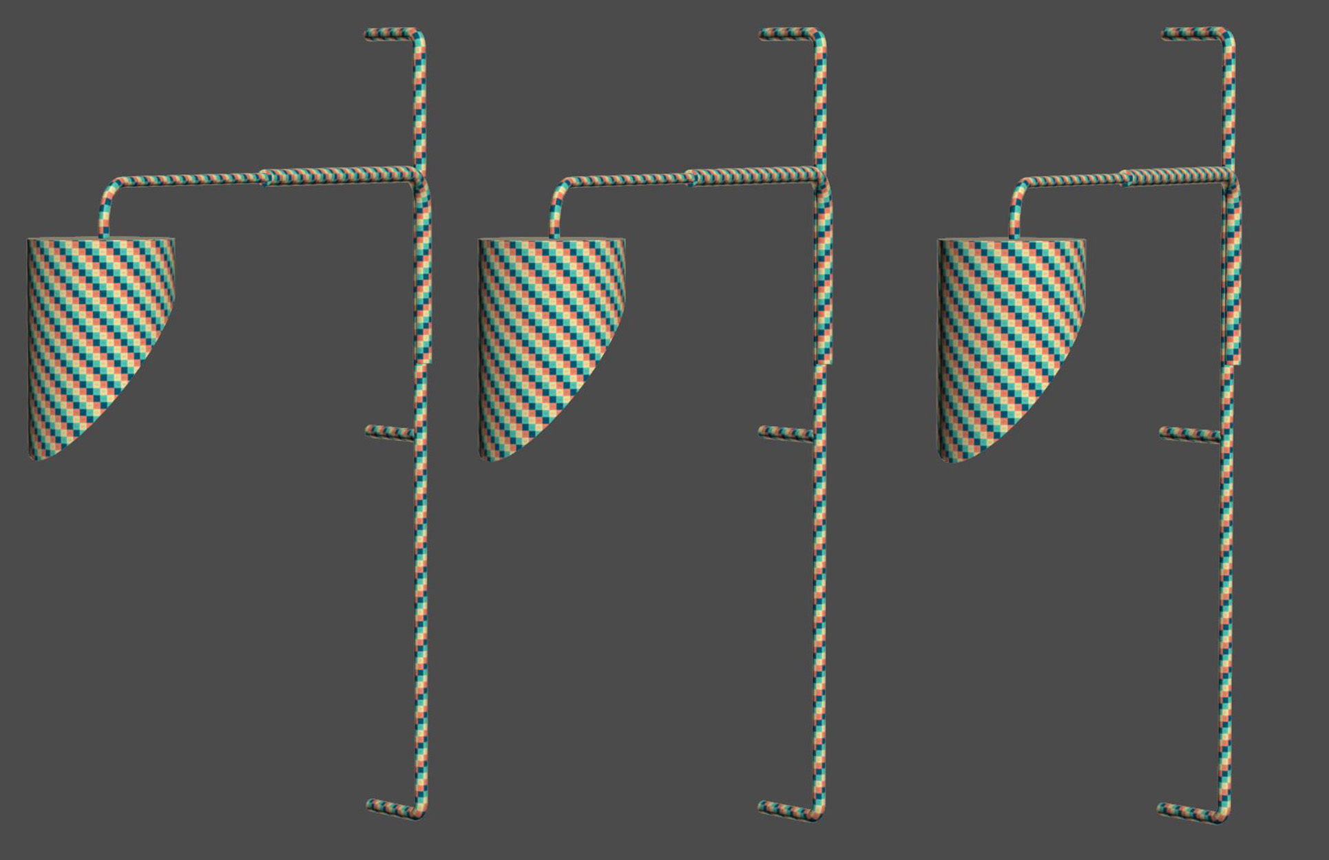 Jack wall light by Bpoint Design 3D model_4