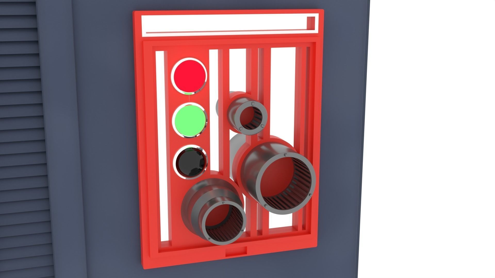 Death Star Wall Panel - D1 - 1-12 scale Blackseries  3D print model_2