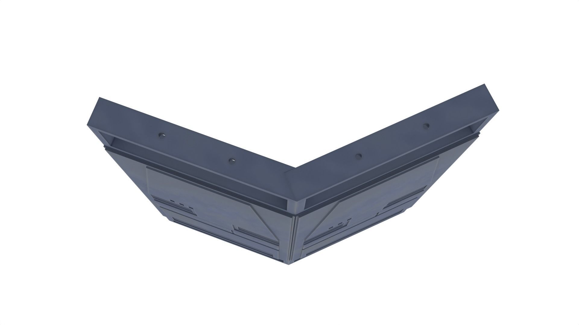 Death Star Wall Panel - D1 - 1-12 scale Blackseries  3D print model_28