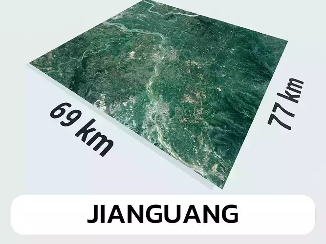 Jianguang China City Landscape 3D Model
