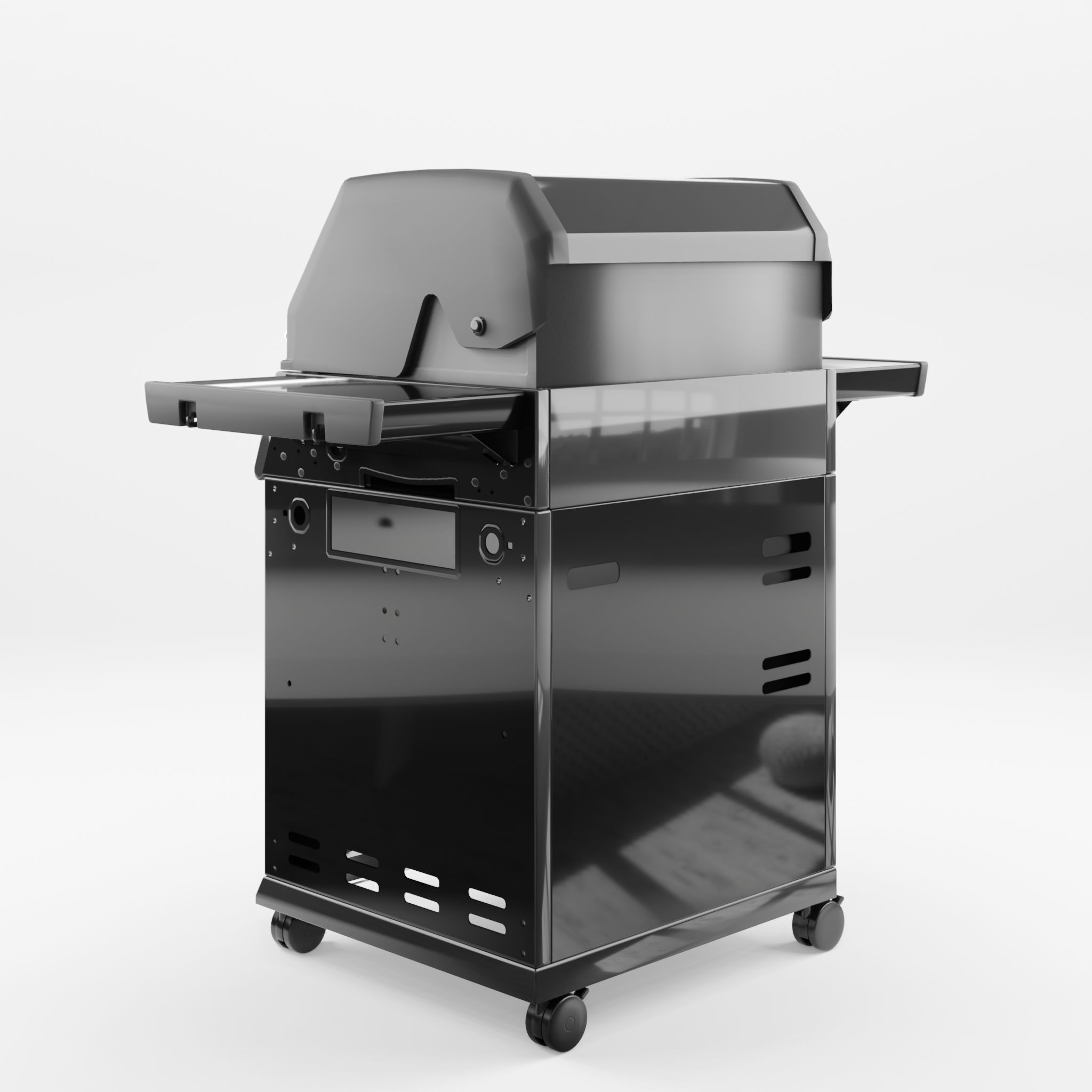 Crown Cabinet Barbecue and Grill 3D Model Low-poly 3D model_2