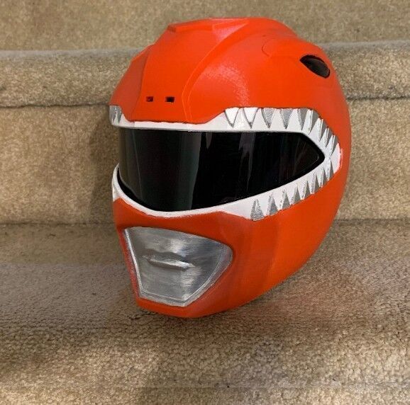 Red Ranger helmet MMPR  3D print model_9
