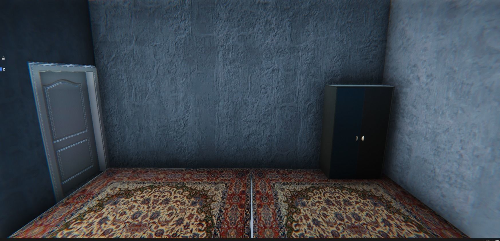 concrete village house  Low-poly 3D model_6