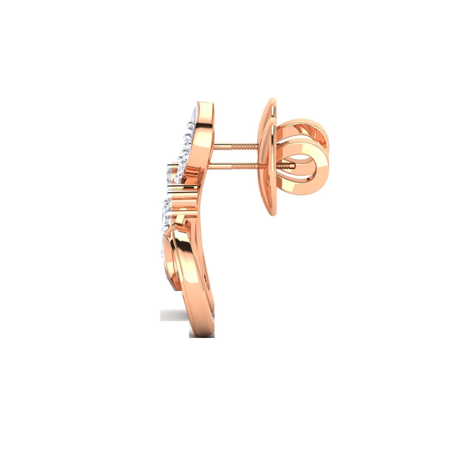 Women Earrings STL JCD OBJ FBX Renders Details 3D print model_6