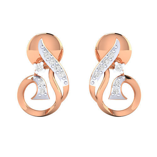 Women Earrings STL JCD OBJ FBX Renders Details 3D print model