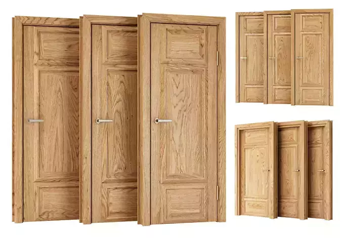 Wooden Door Set V8 