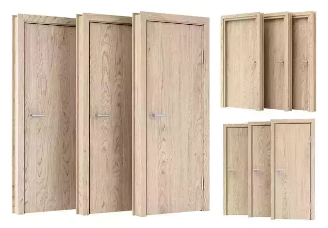 Wooden Door Set V10 
