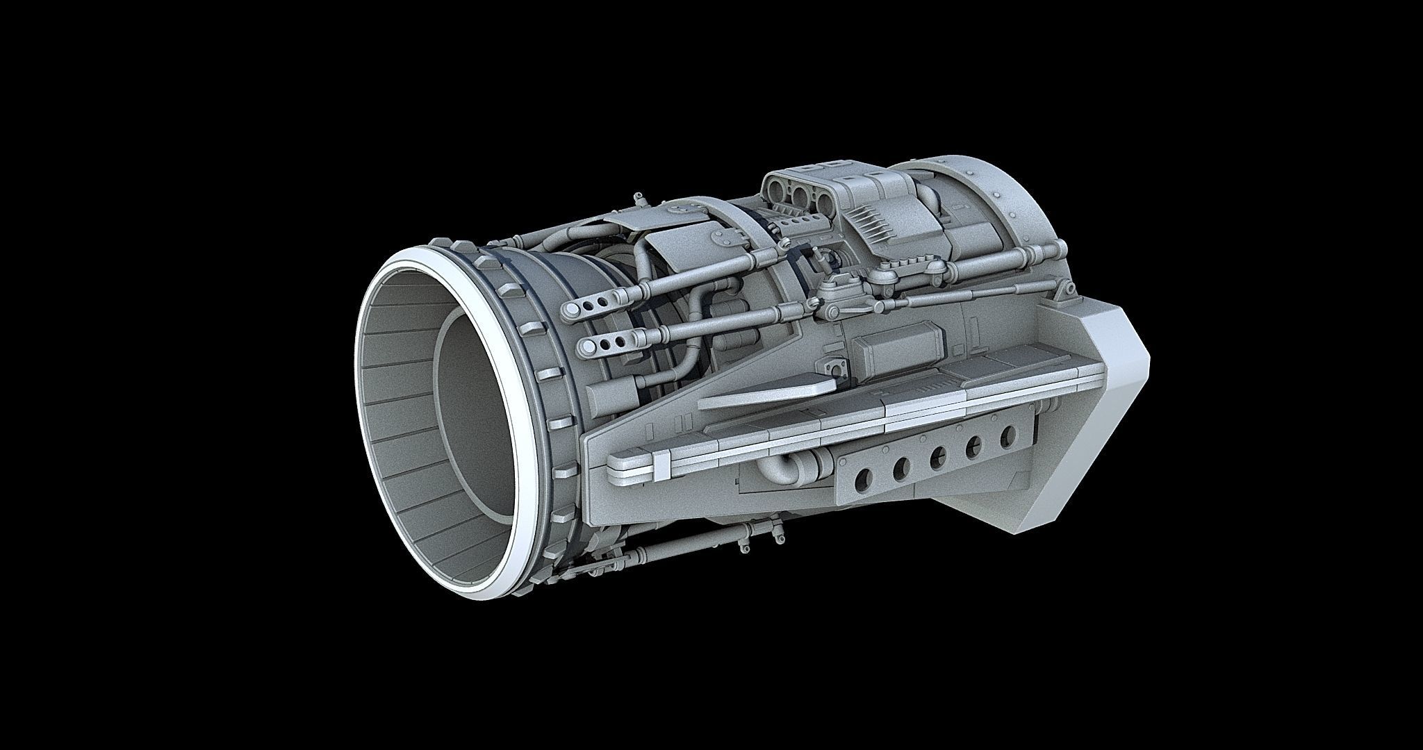 Sci-Fi Engine Pack 3D model_22