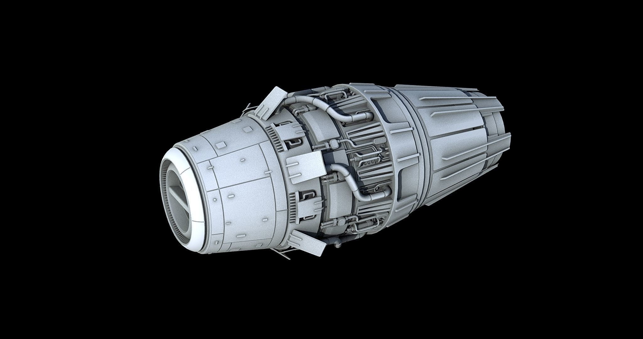 Sci-Fi Engine Pack 3D model_9