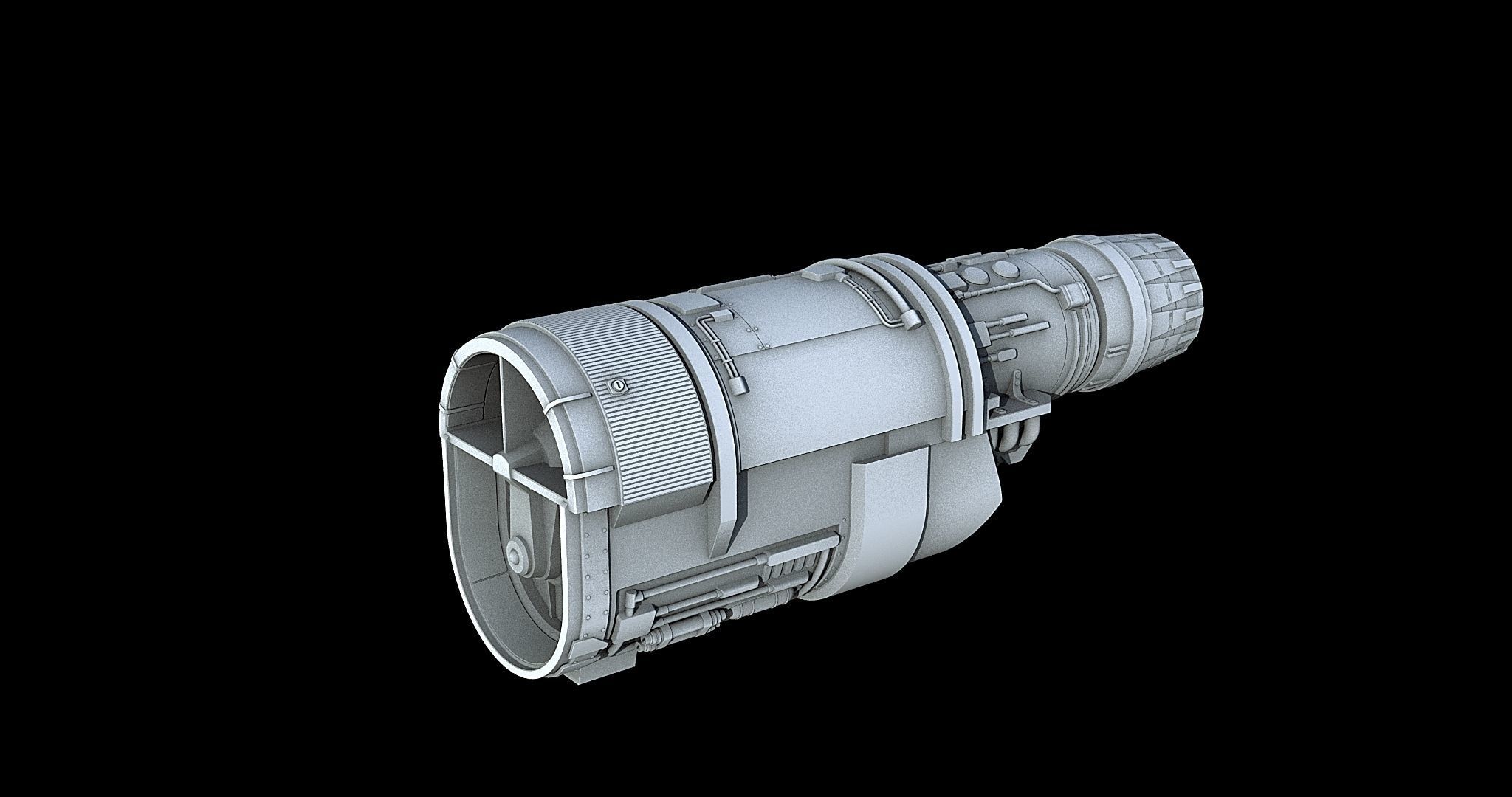 Sci-Fi Engine Pack 3D model_19