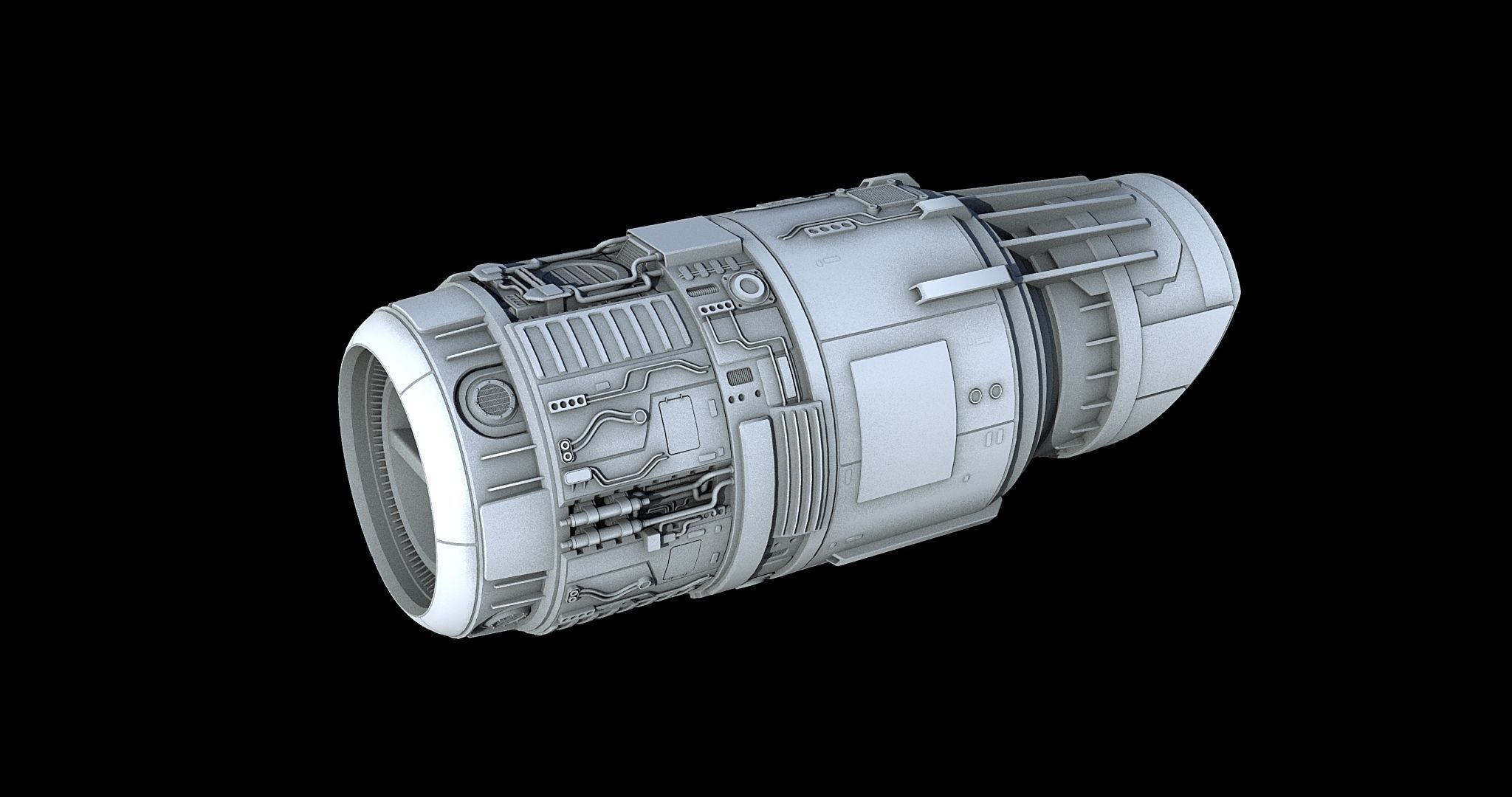 Sci-Fi Engine Pack 3D model_12