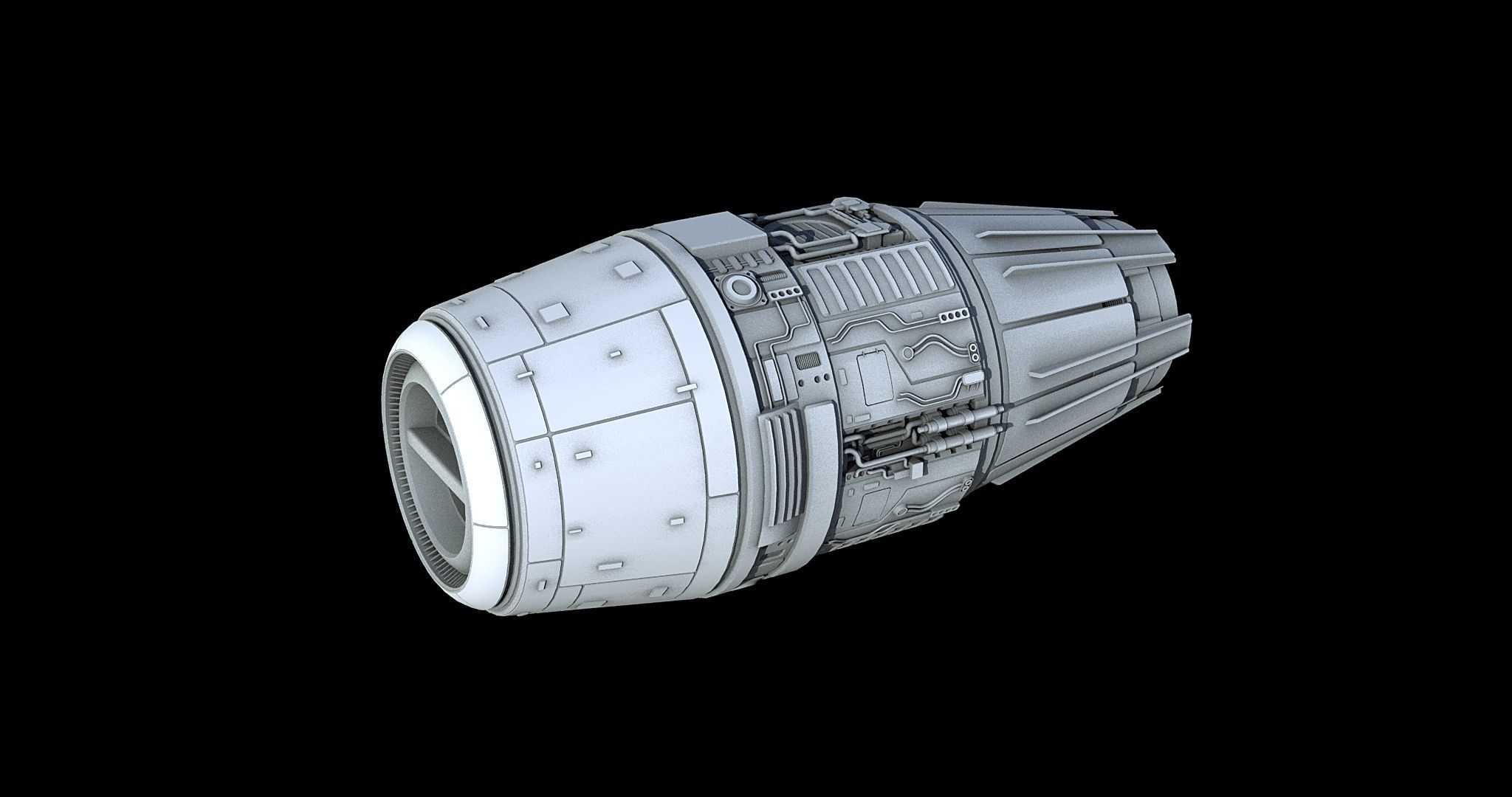 Sci-Fi Engine Pack 3D model_3