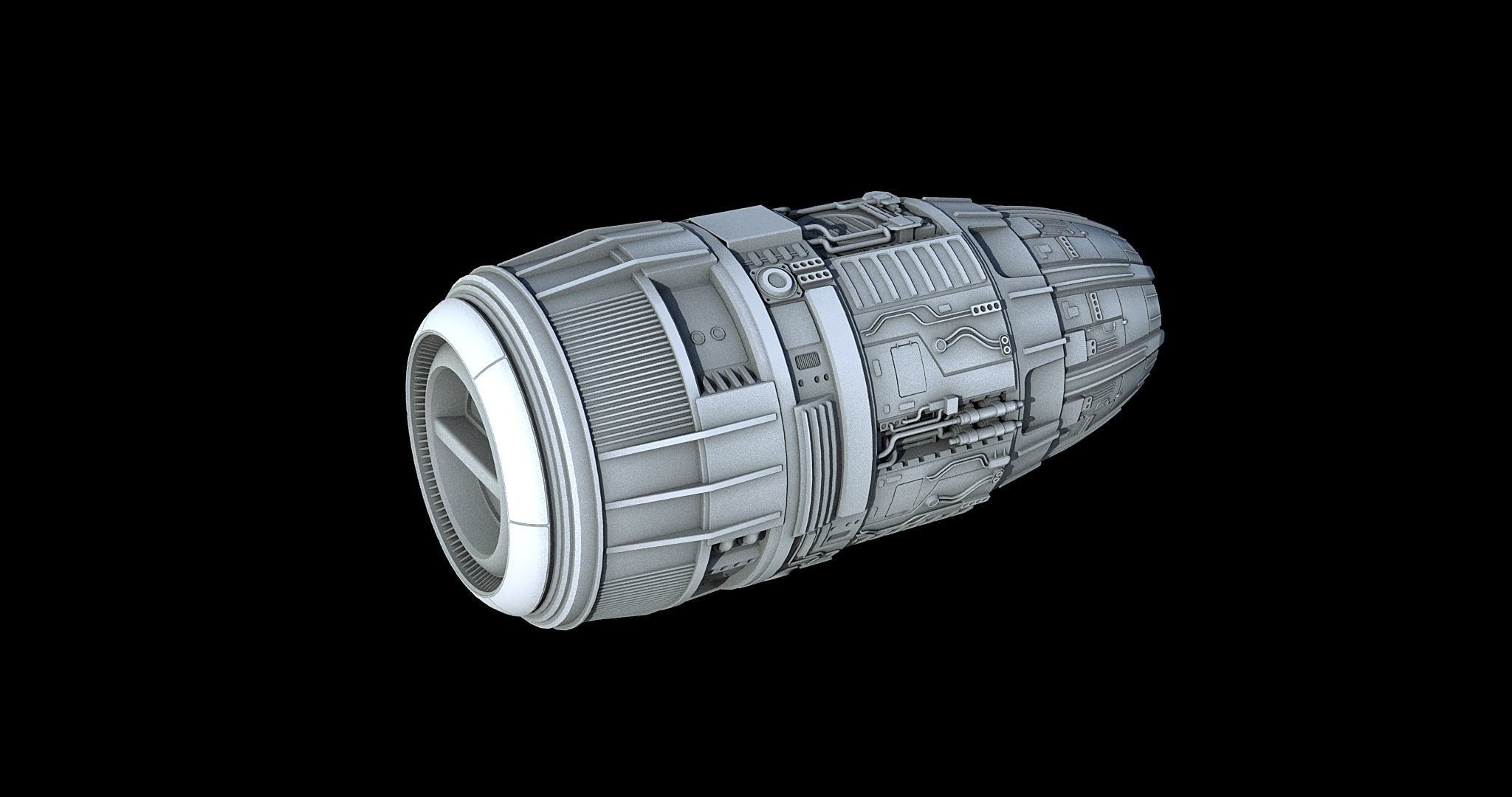 Sci-Fi Engine Pack 3D model_7