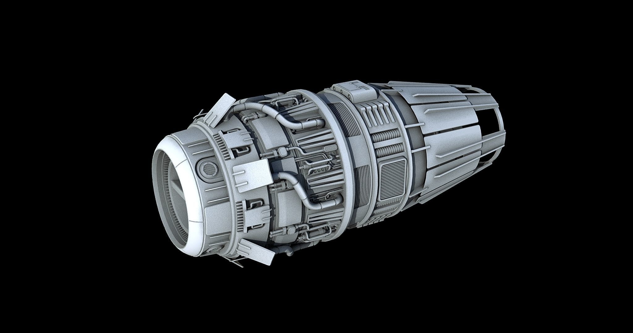 Sci-Fi Engine Pack 3D model_10