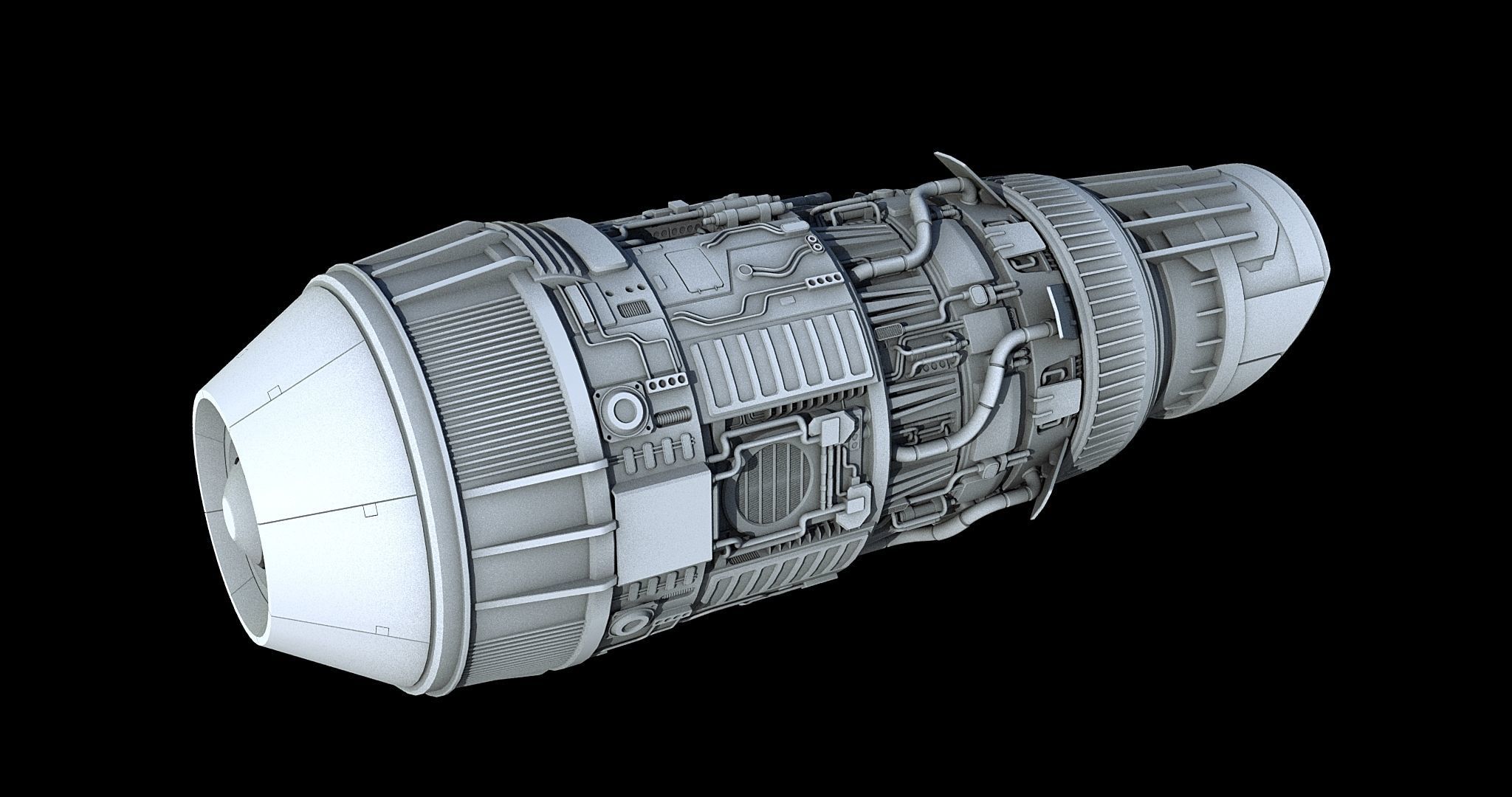 Sci-Fi Engine Pack 3D model_14