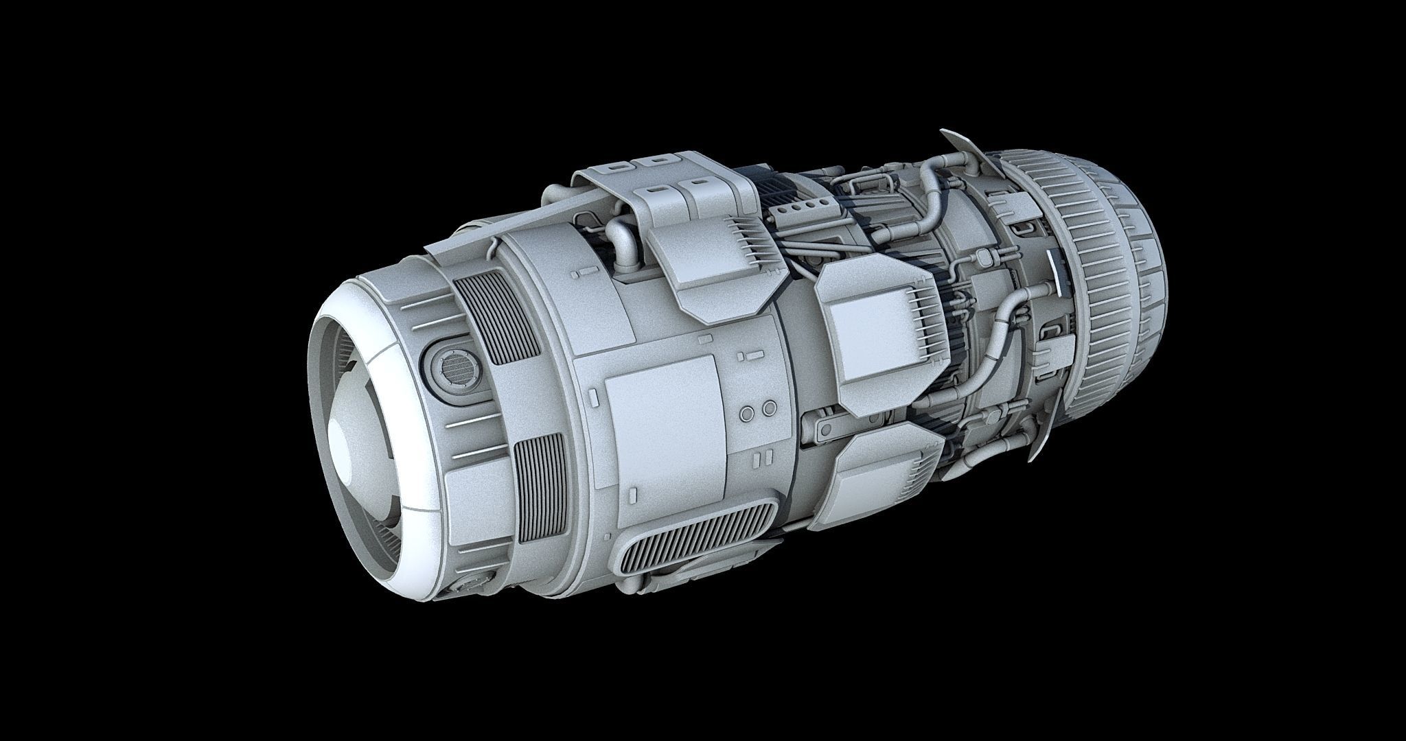 Sci-Fi Engine Pack 3D model_13