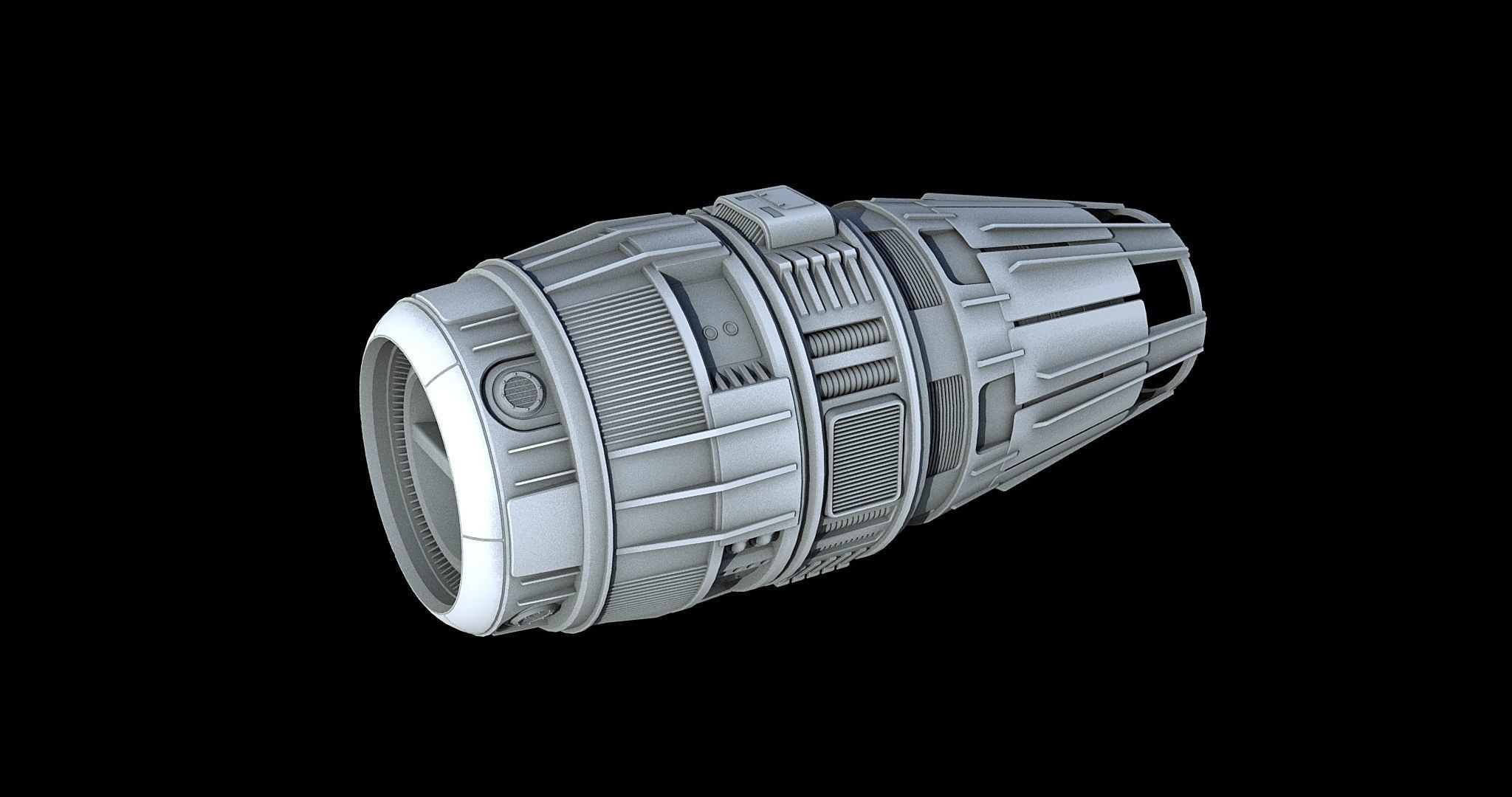 Sci-Fi Engine Pack 3D model_6