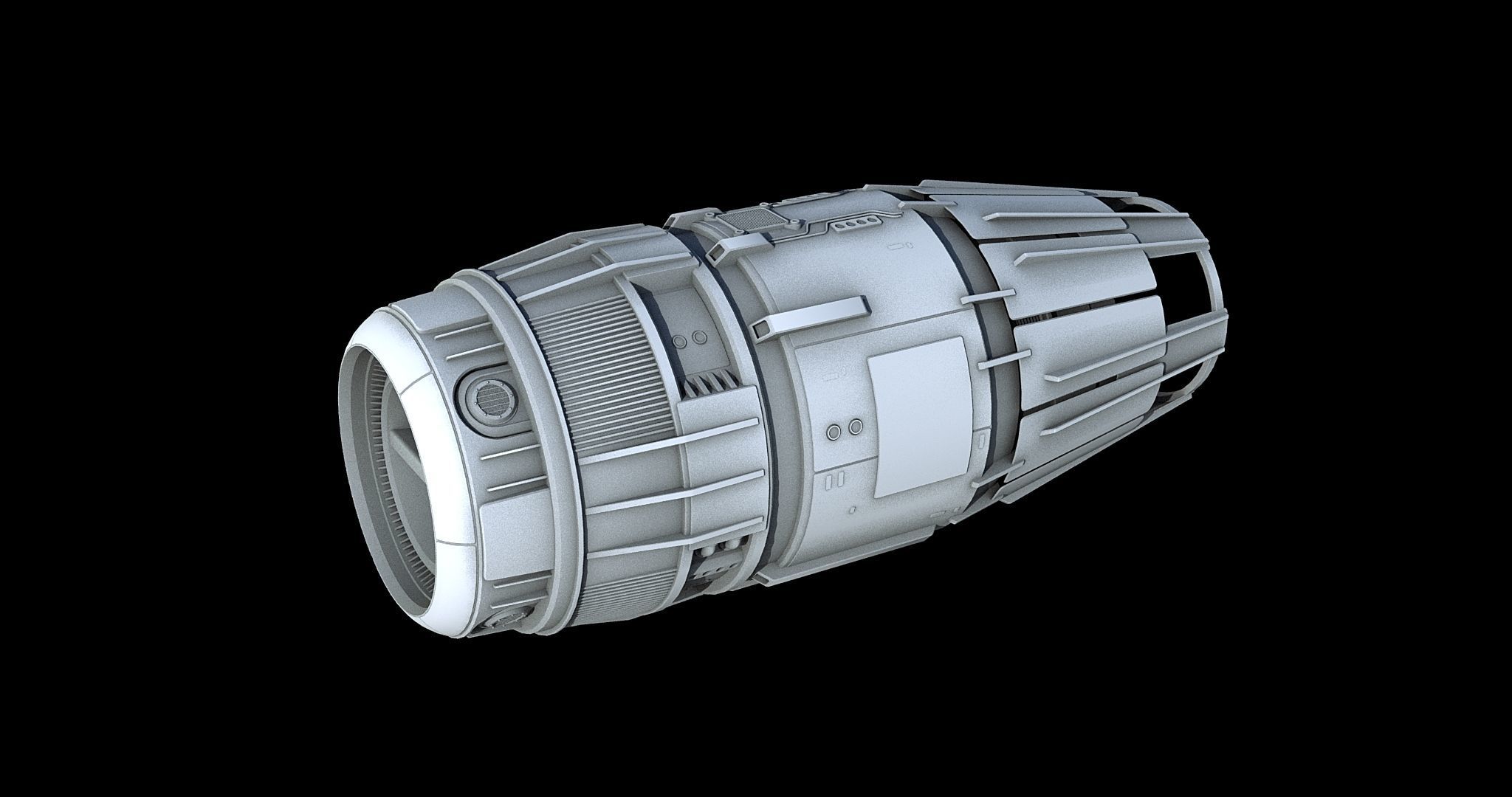 Sci-Fi Engine Pack 3D model_5