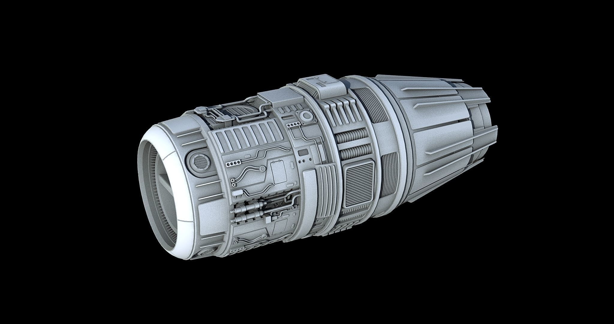Sci-Fi Engine Pack 3D model_4