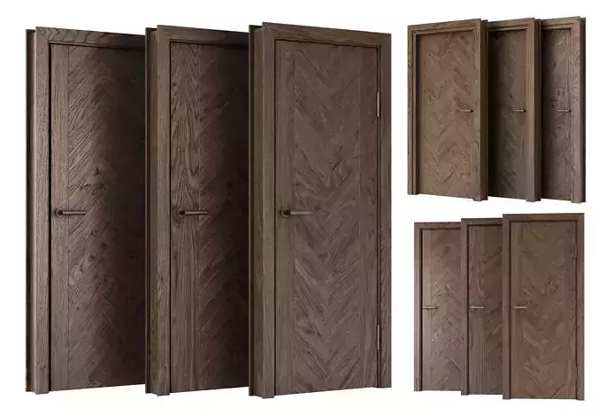 Wooden Door Set V11 