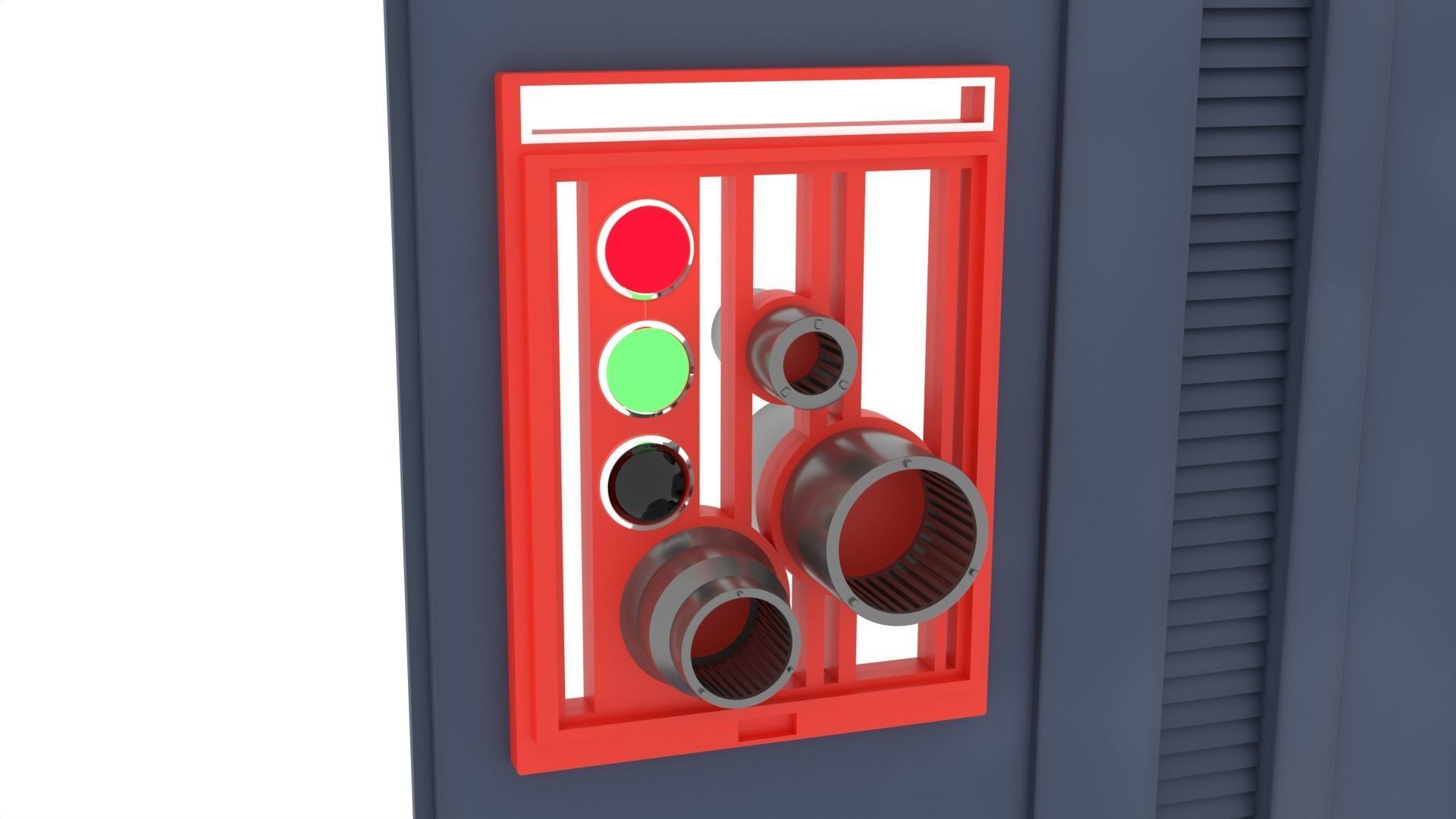 Death Star Wall Panel - E1 - 1-12 scale Blackseries  3D print model_2