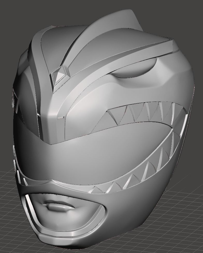 Green Ranger helmet MMPR 3D print model_5