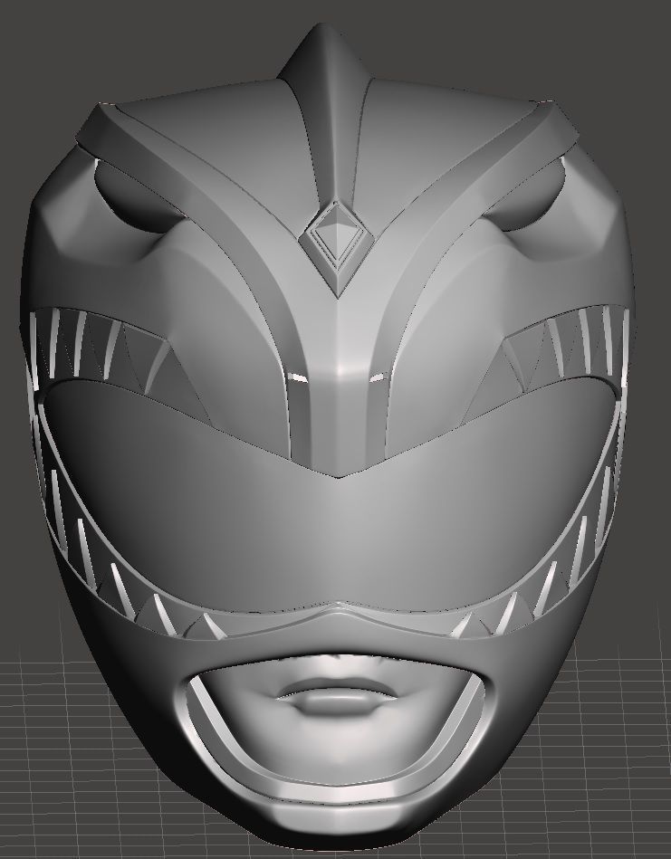 Green Ranger helmet MMPR 3D print model_4