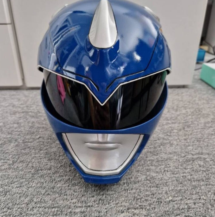 Power Rangers Blue Ranger helmet MMPR 3D print model_4